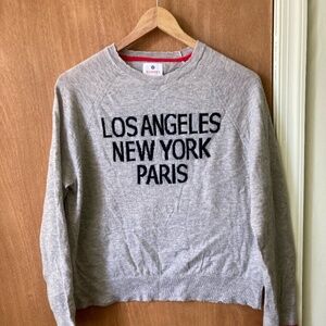 Sundry wool and cashmere long sleeved lightweight sweater